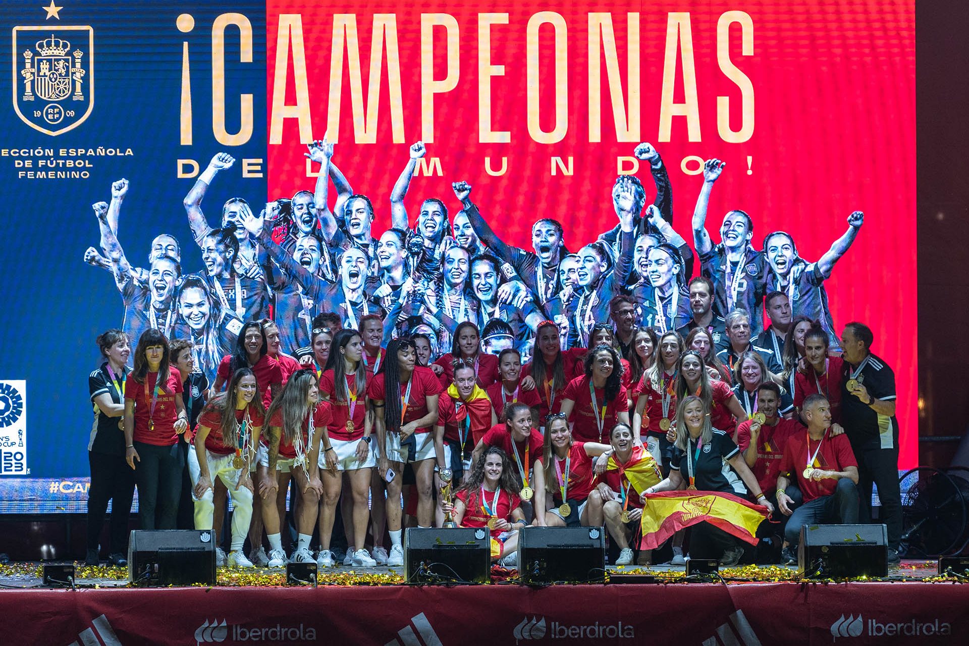 Así celebró España a las campeonas del Mundial Femenino