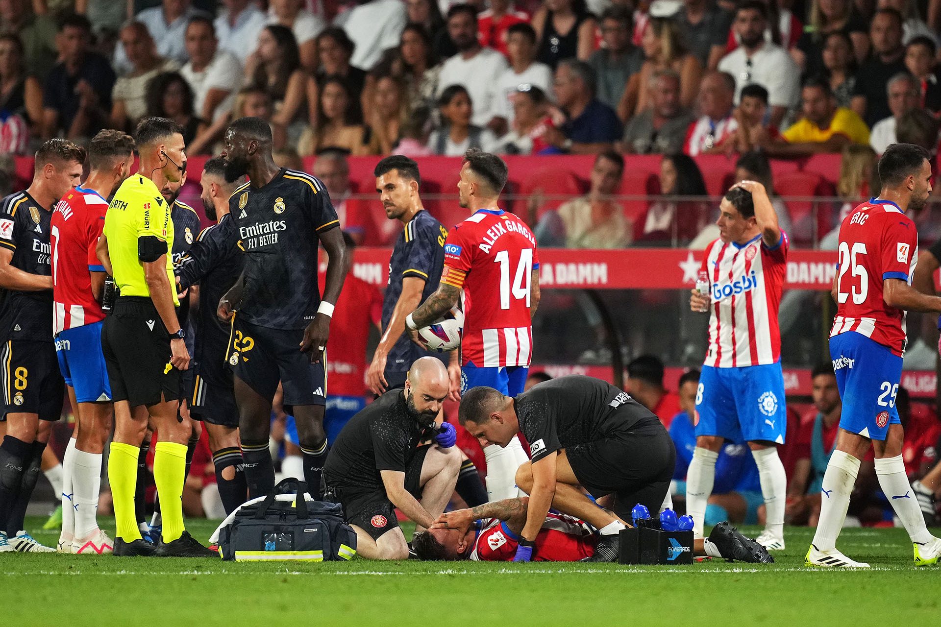 Lesión en el glúteo del delantero del Girona