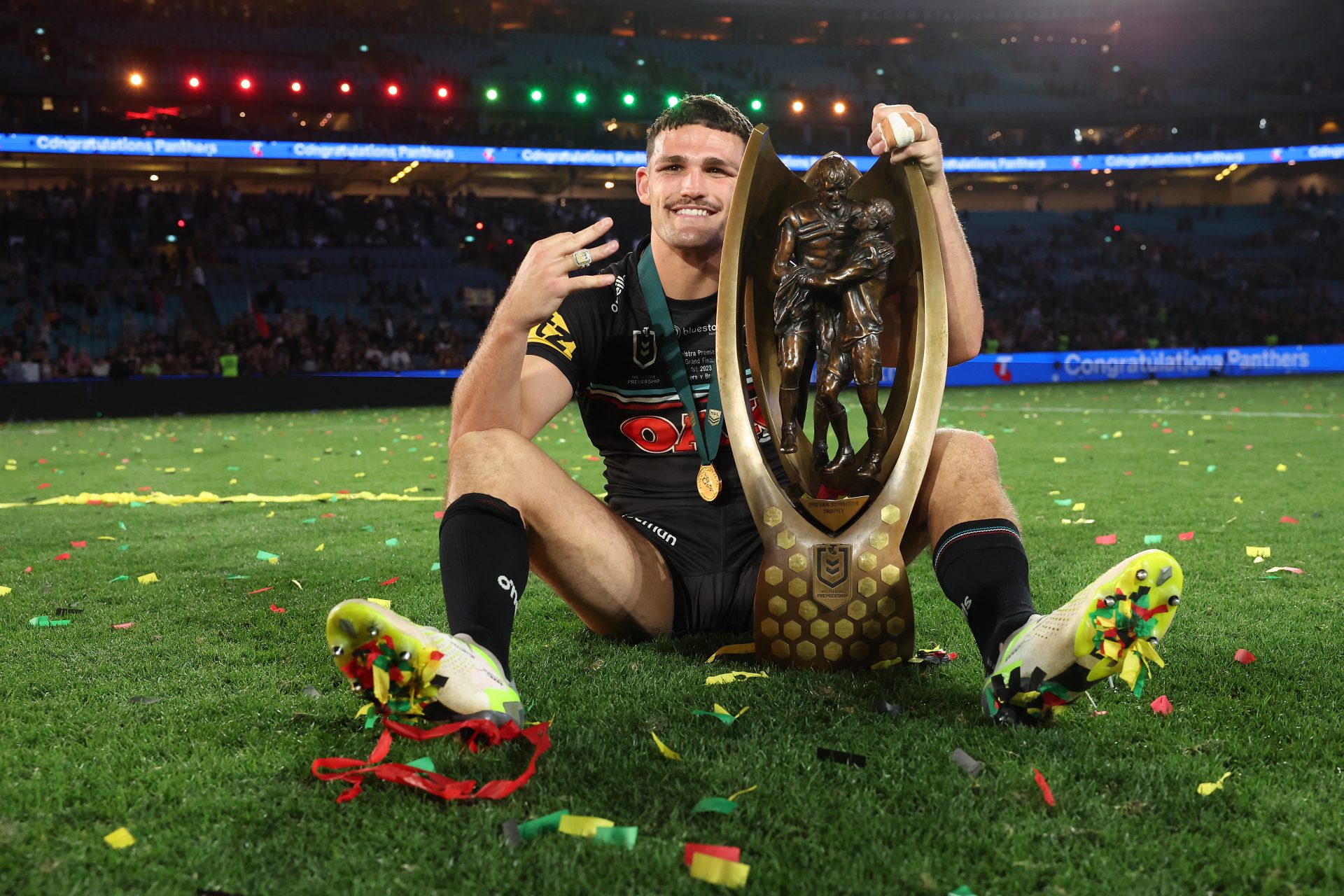 Panthers clinch three-peat in historic NRL Grand Final 