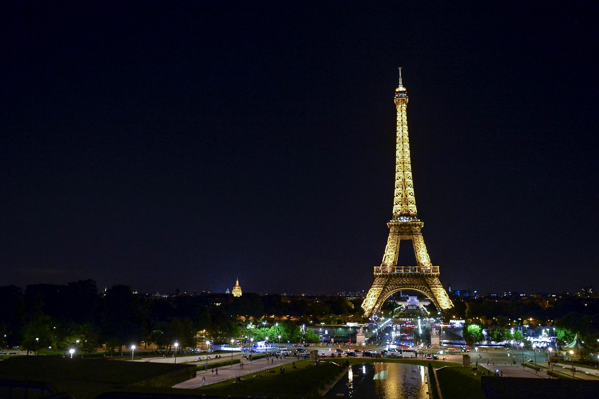 Des épreuves près de la Tour Eiffel