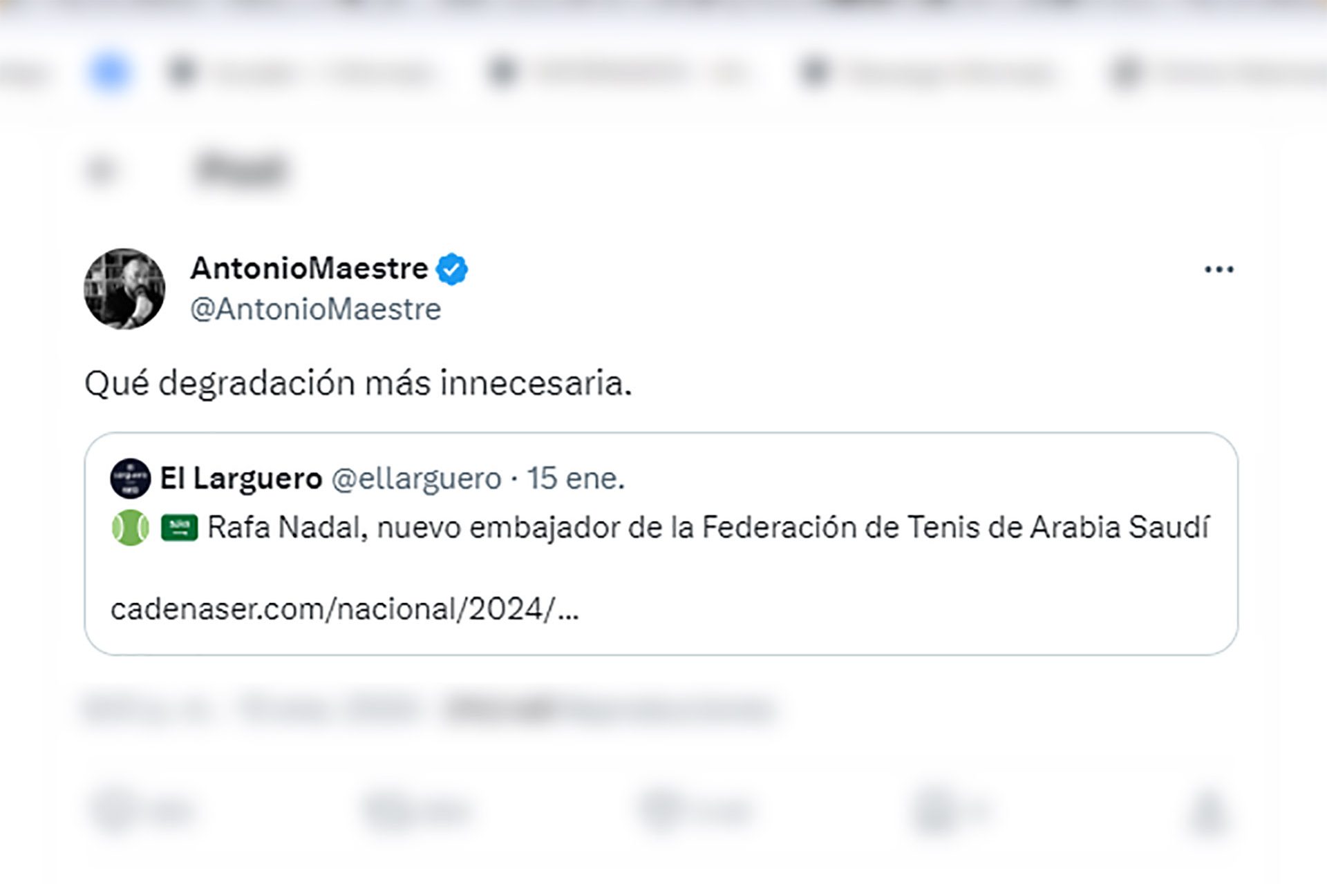 ‘Degradación innecesaria’