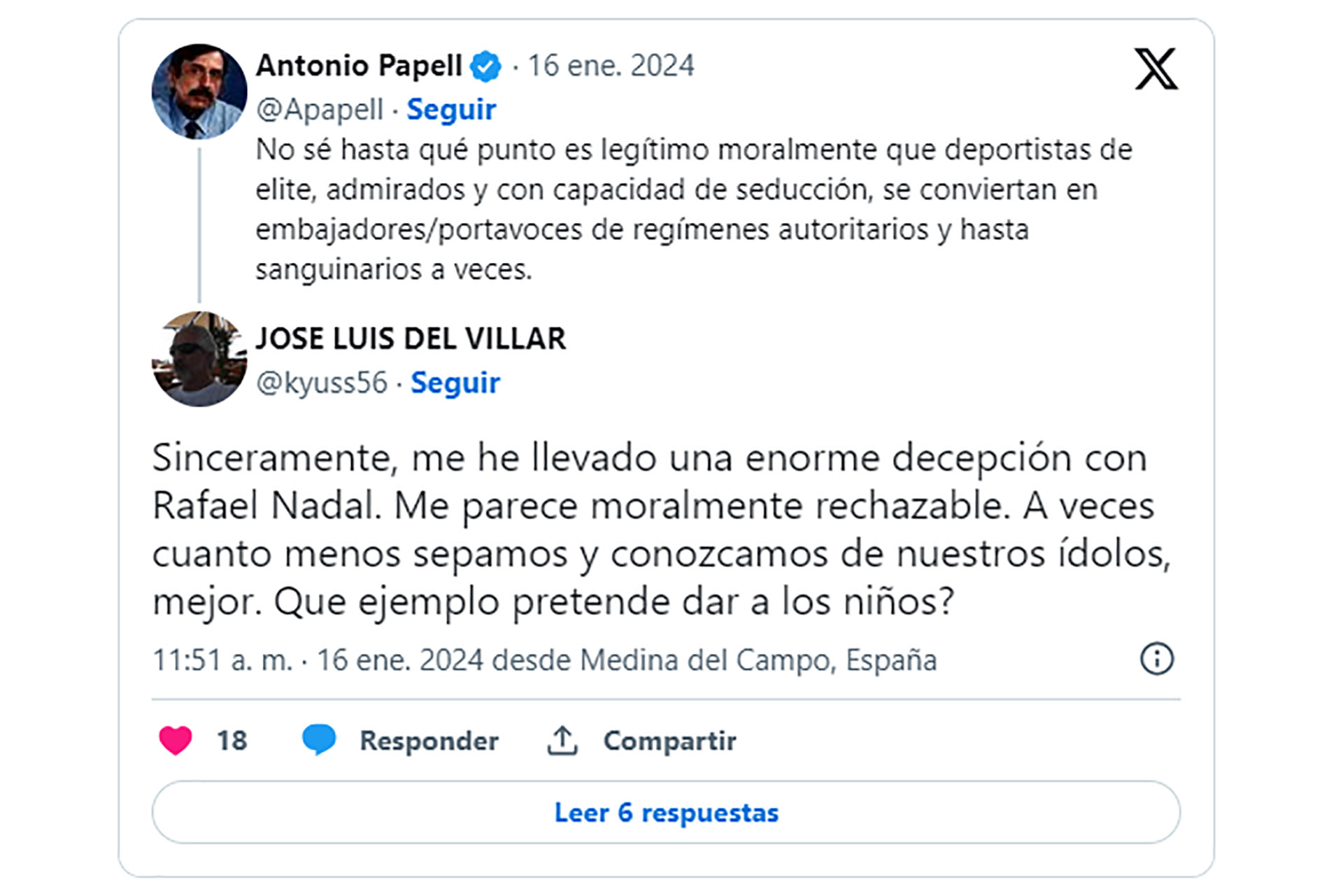 La legitimidad de que deportistas admirados recurran a esto