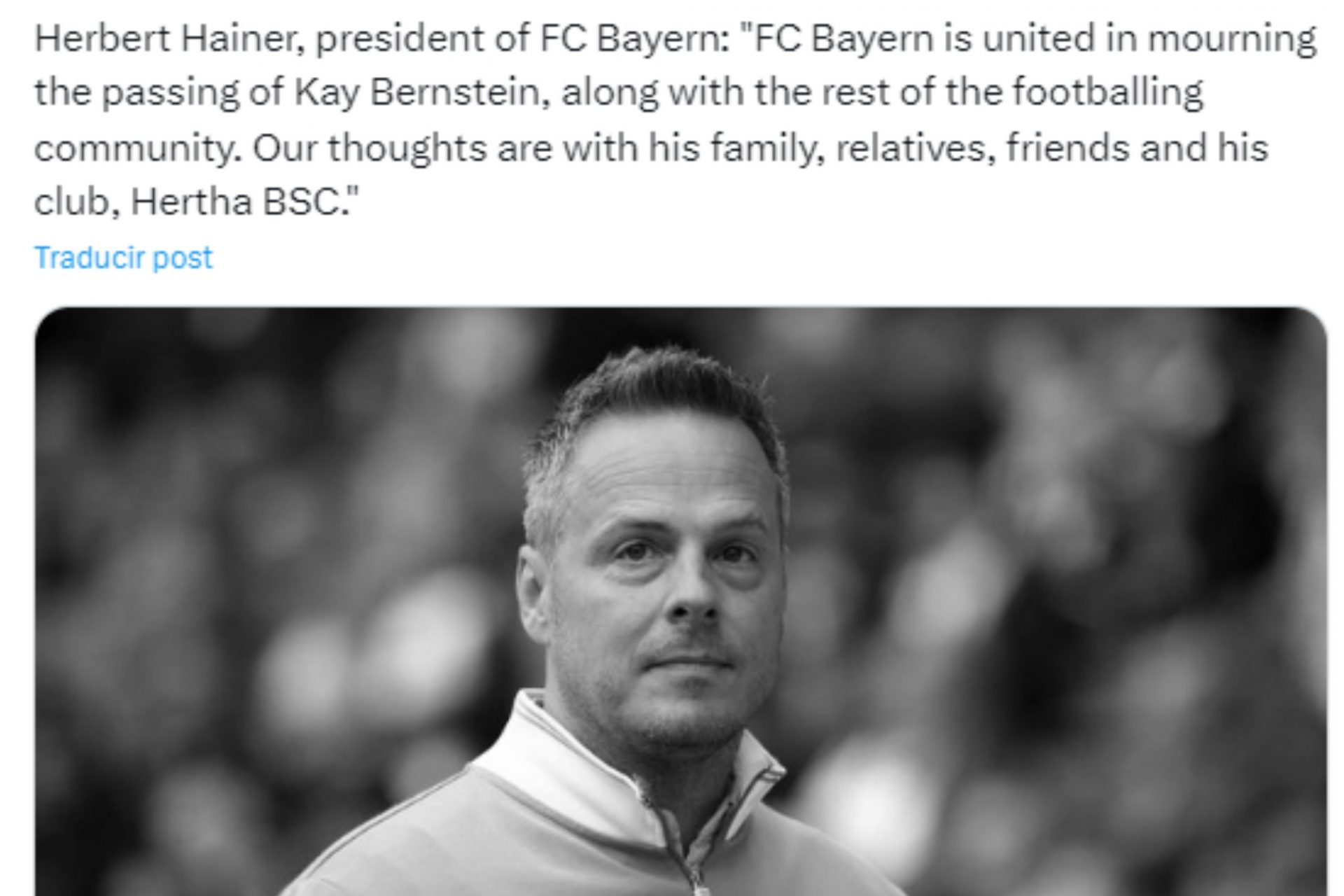 Les hommages du Bayern