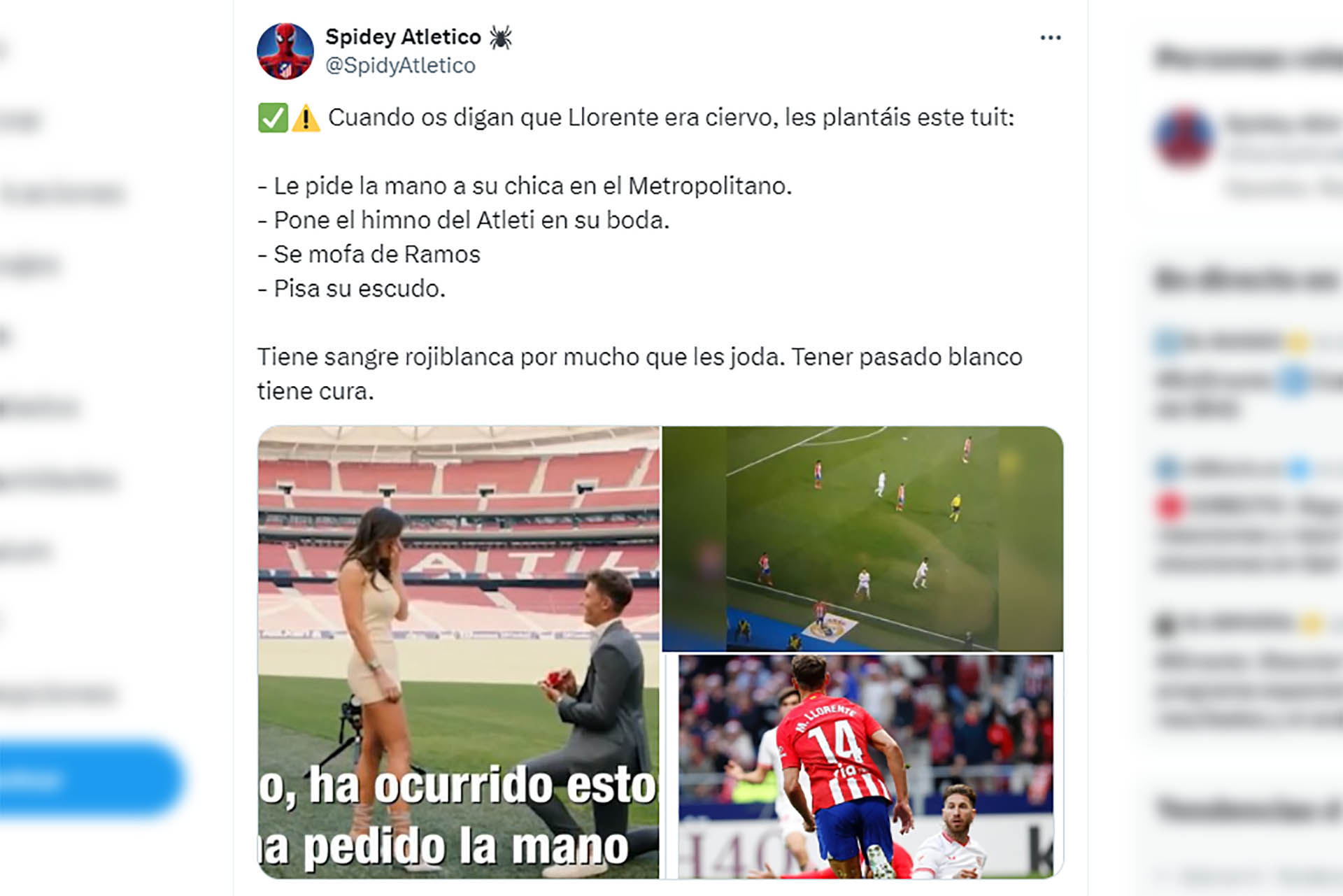 Marcos Alonso, un atlético de pura cepa