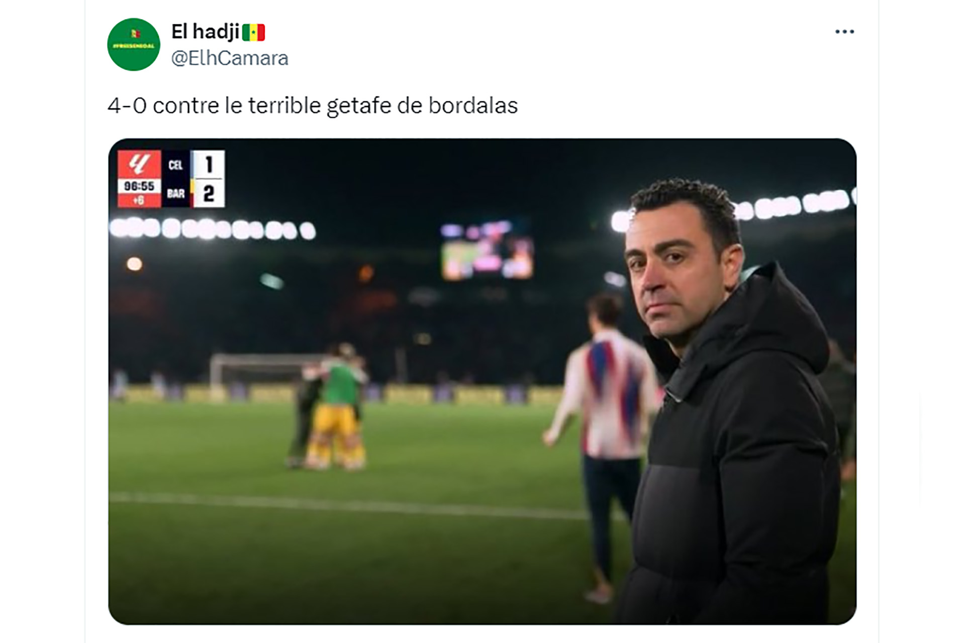 La táctica perfecta de Xavi sigue su curso