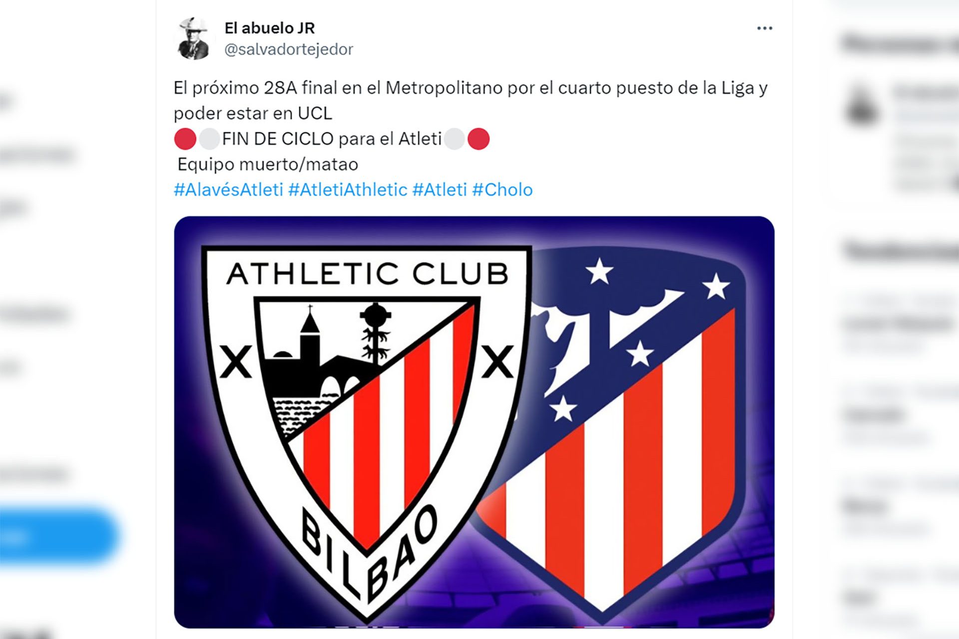 Se viene otra final Atlético de Madrid vs. Athletic de Bilbao