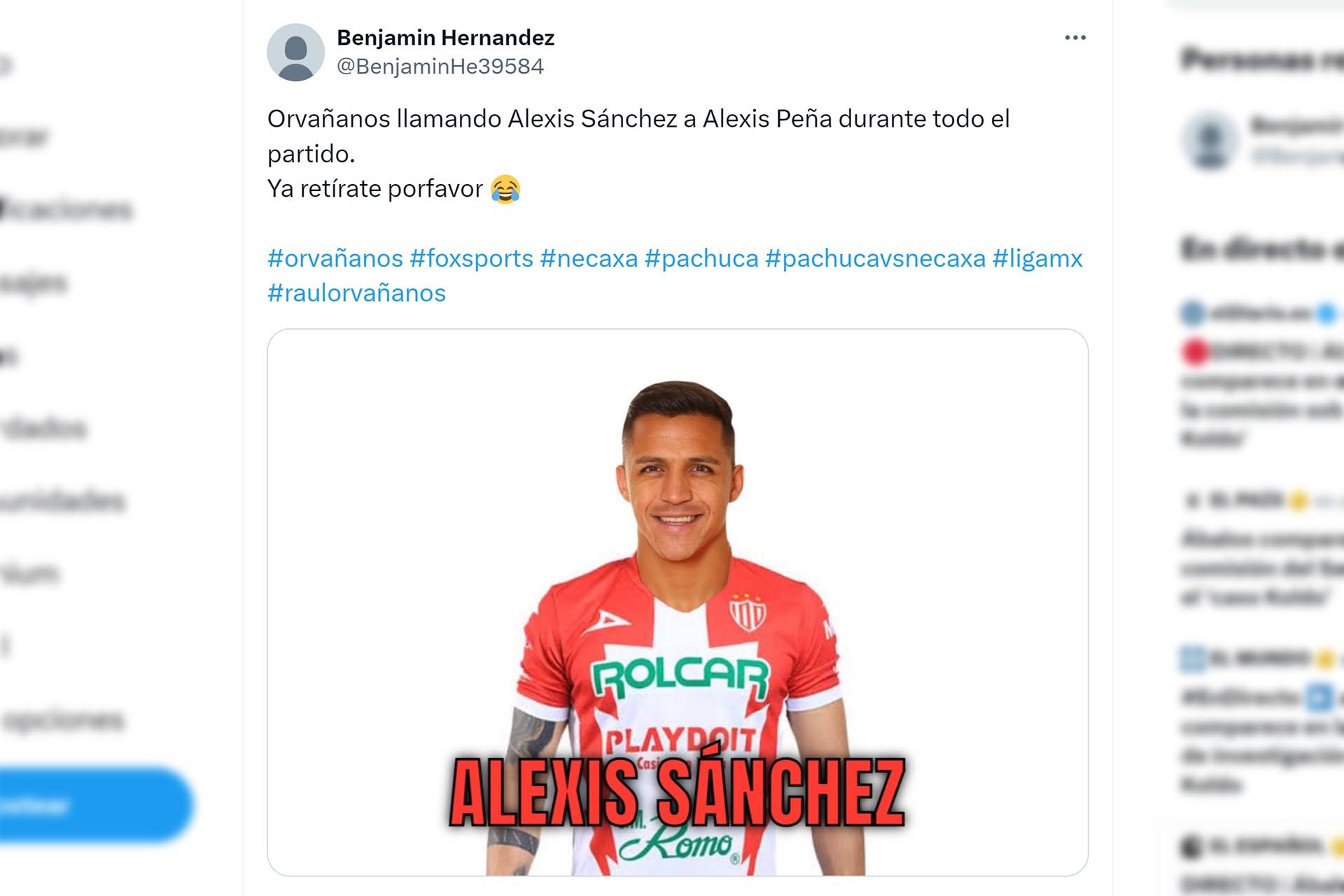 ¿Alexis Peña o Alexis Sánchez?