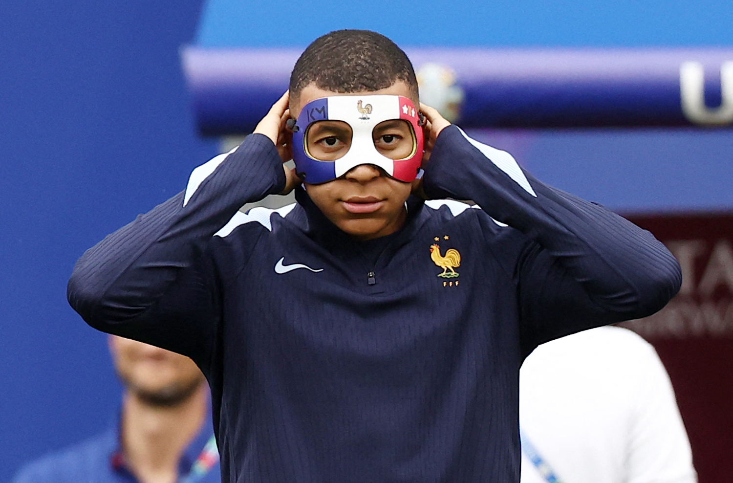 Mbappé en zijn Franse masker