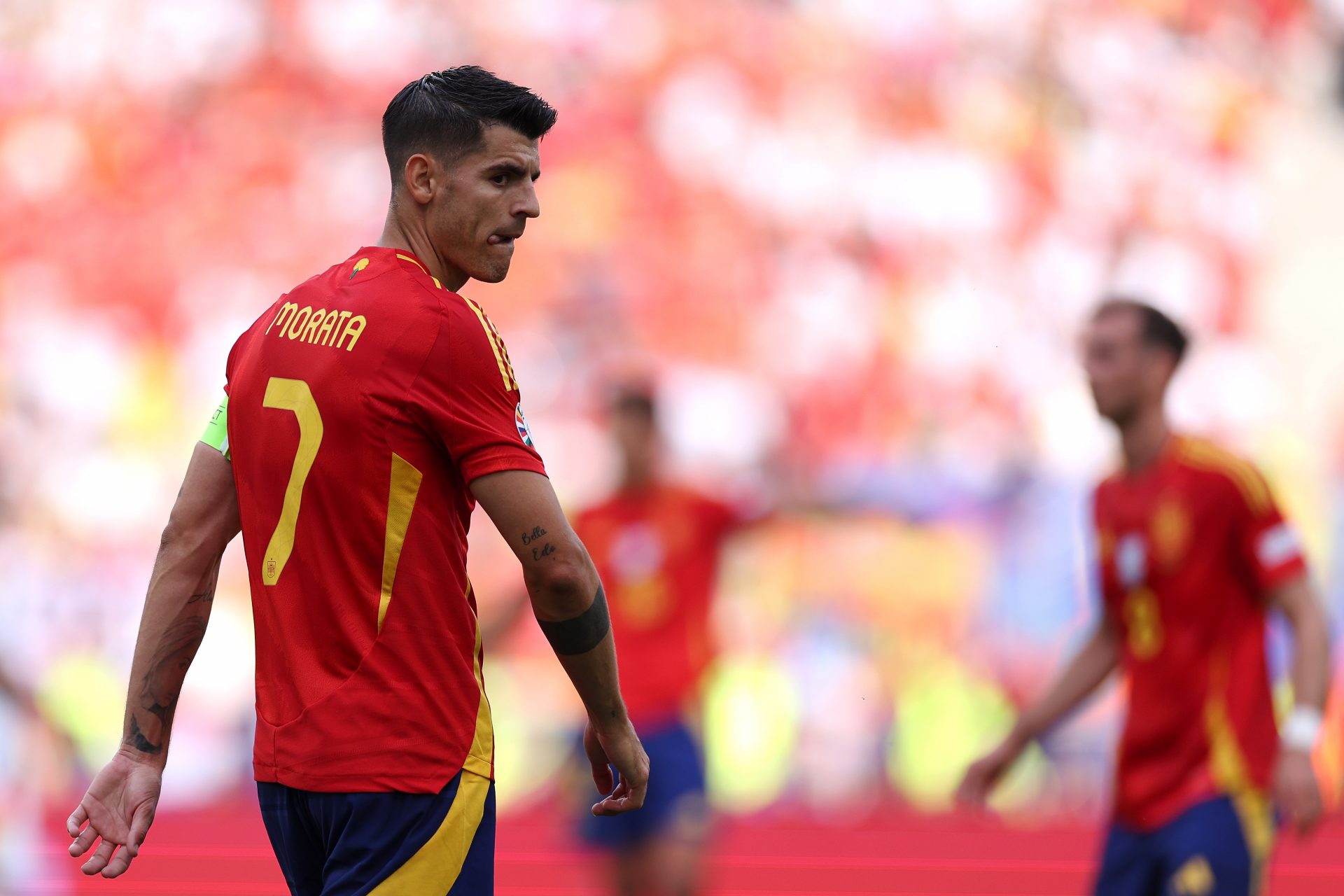 Álvaro Morata's bizarre injury after Spain-France