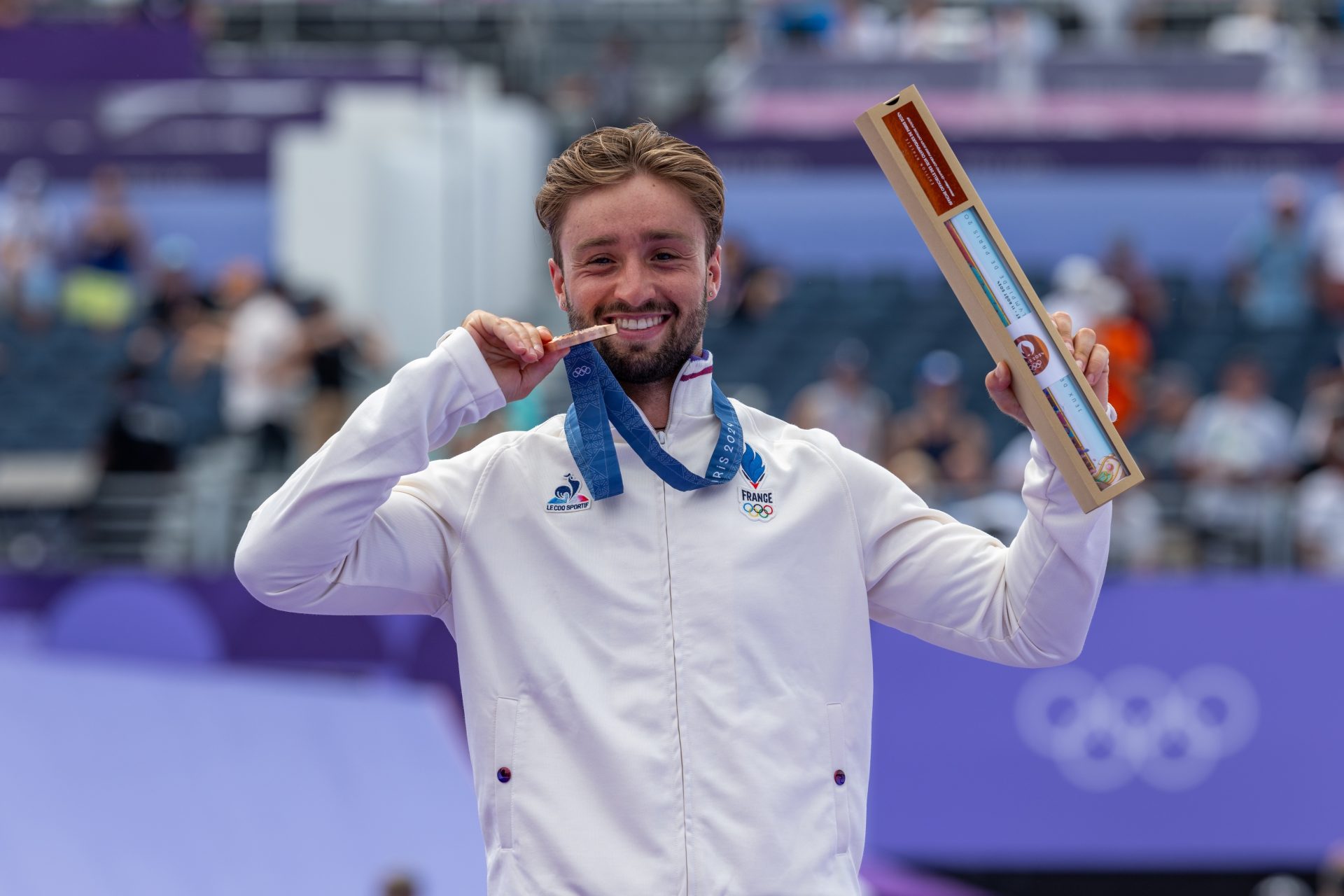 Médaille de bronze : Anthony Jeanjean - BMX Freestyle 