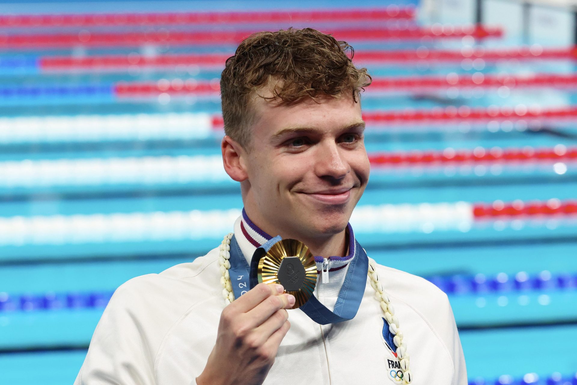 Médaille d’or : Léon Marchand - 400 mètres 4 nages, 200 mètres brasse, 200 mètres papillon, 200 mètres 4 nages 