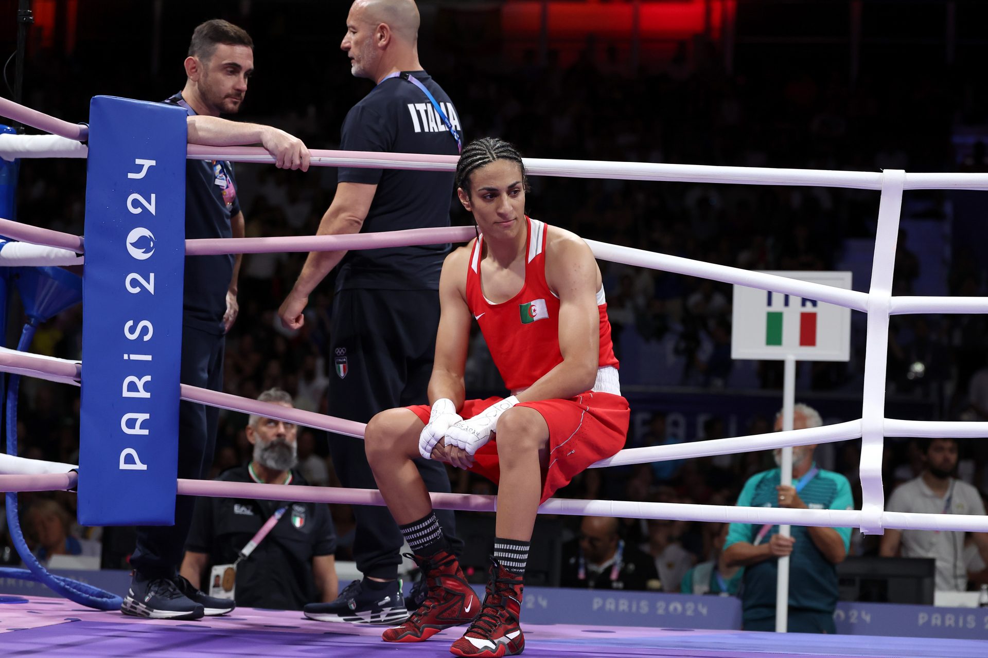 Should alleged 'biological male' boxer be banned from the Olympics after controversial victory?