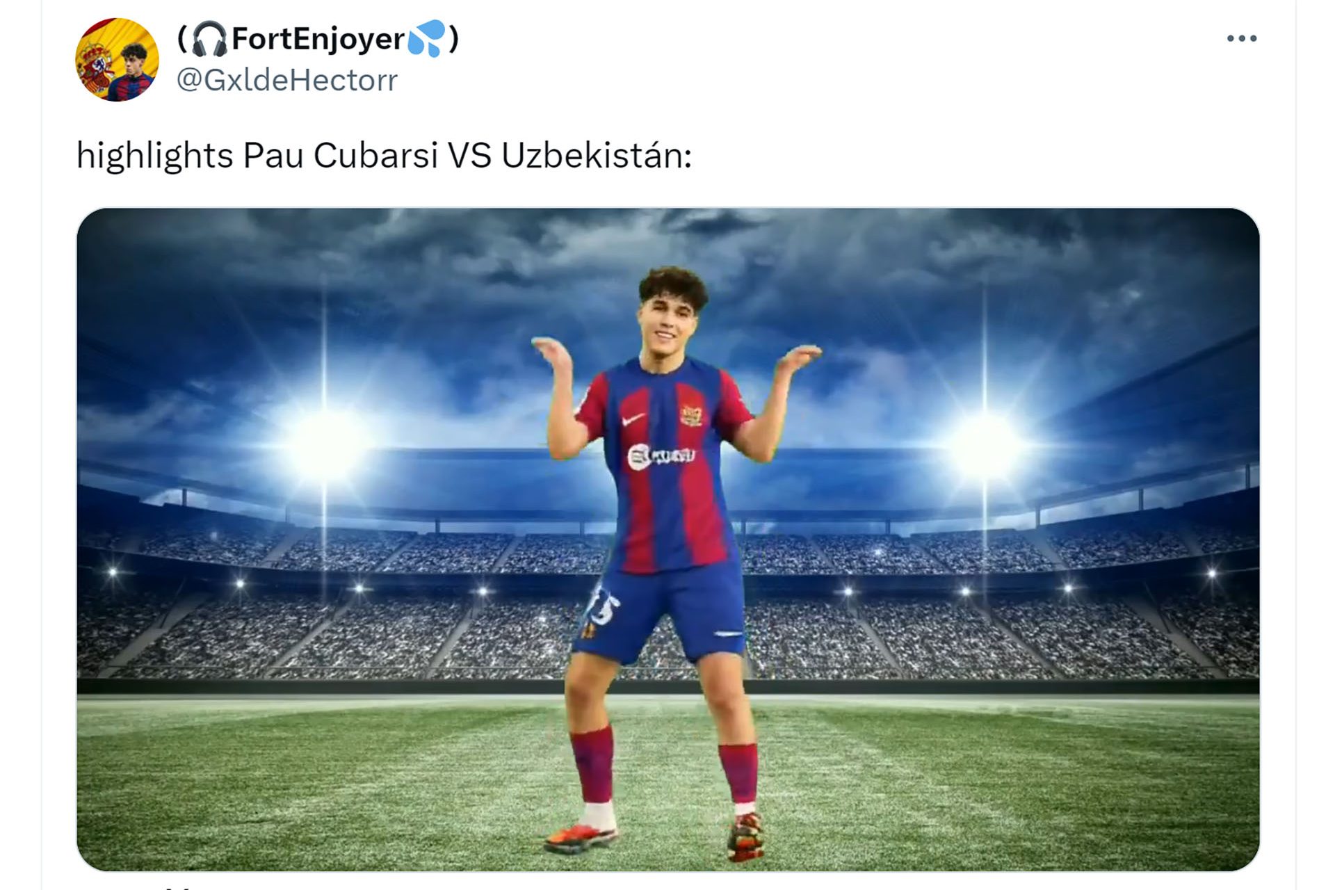 Partido para olvidar de Pau Cubarsí