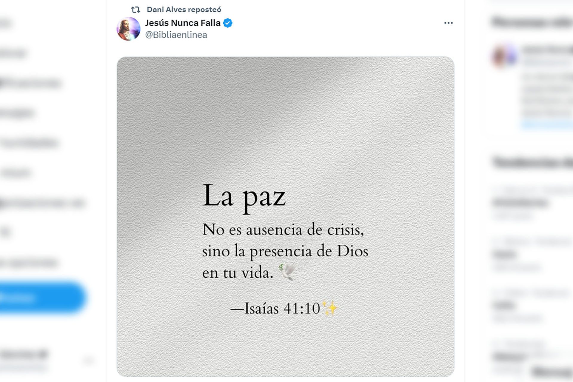 La importancia de Dios en su vida