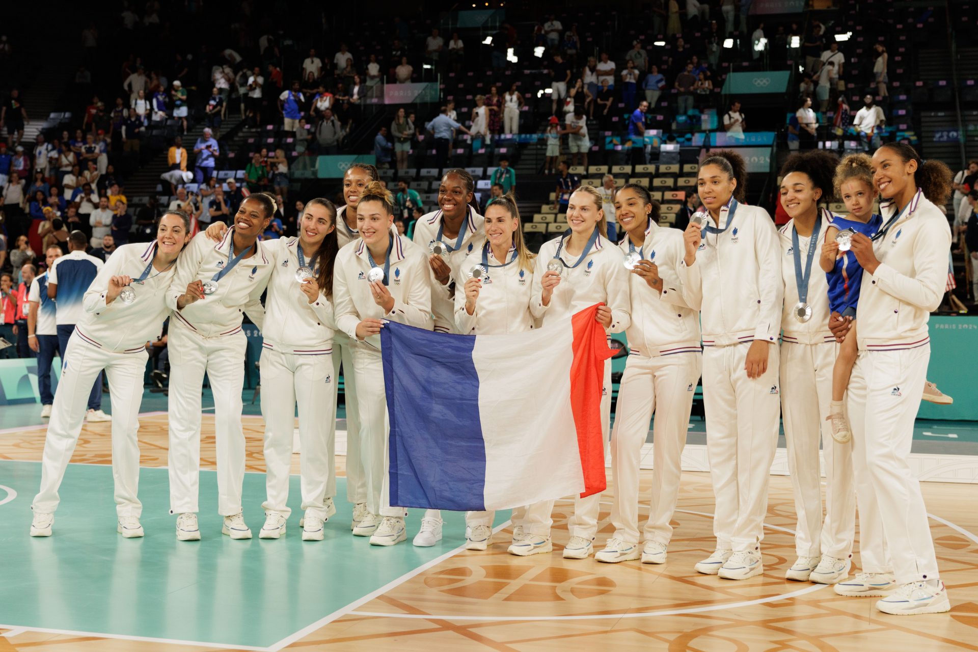 Médaille d'argent : Équipe de France féminine - Basket