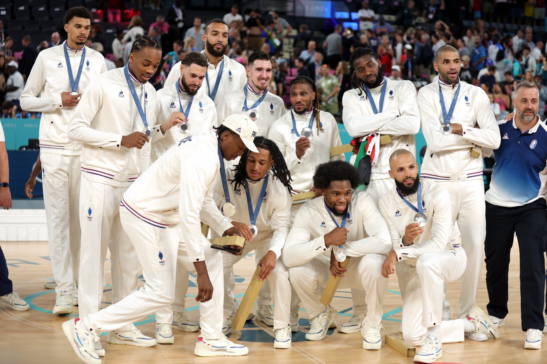 Médaille d'argent : Équipe de France masculine - Basket