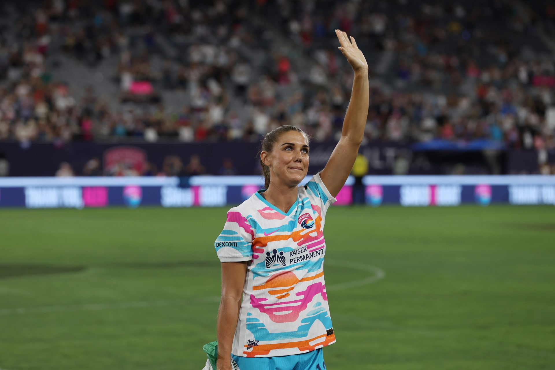 U.S. women's soccer star Alex Morgan emotionally calls it a career