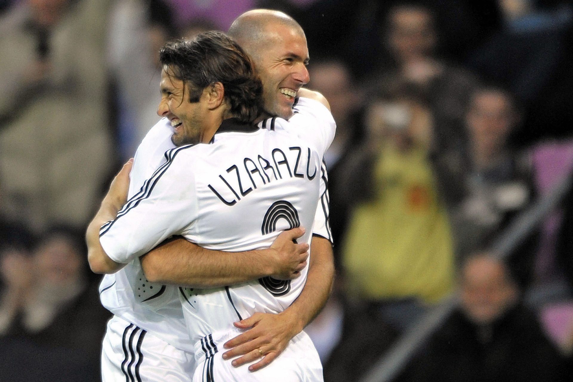 Zidane, Lizarazu y Boghossian (Evian Thonon Gaillard FC)