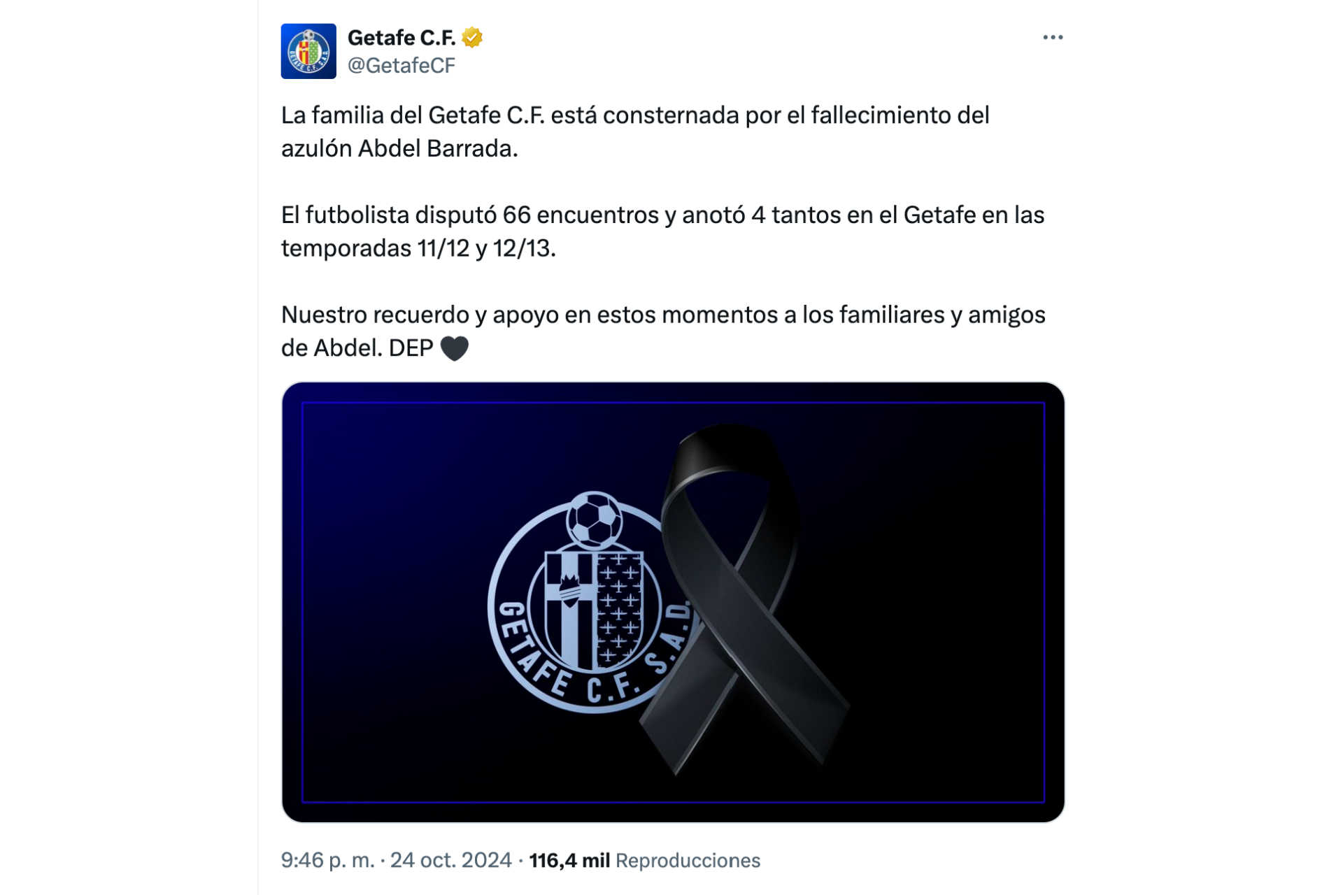 Ha lasciato il segno a Getafe