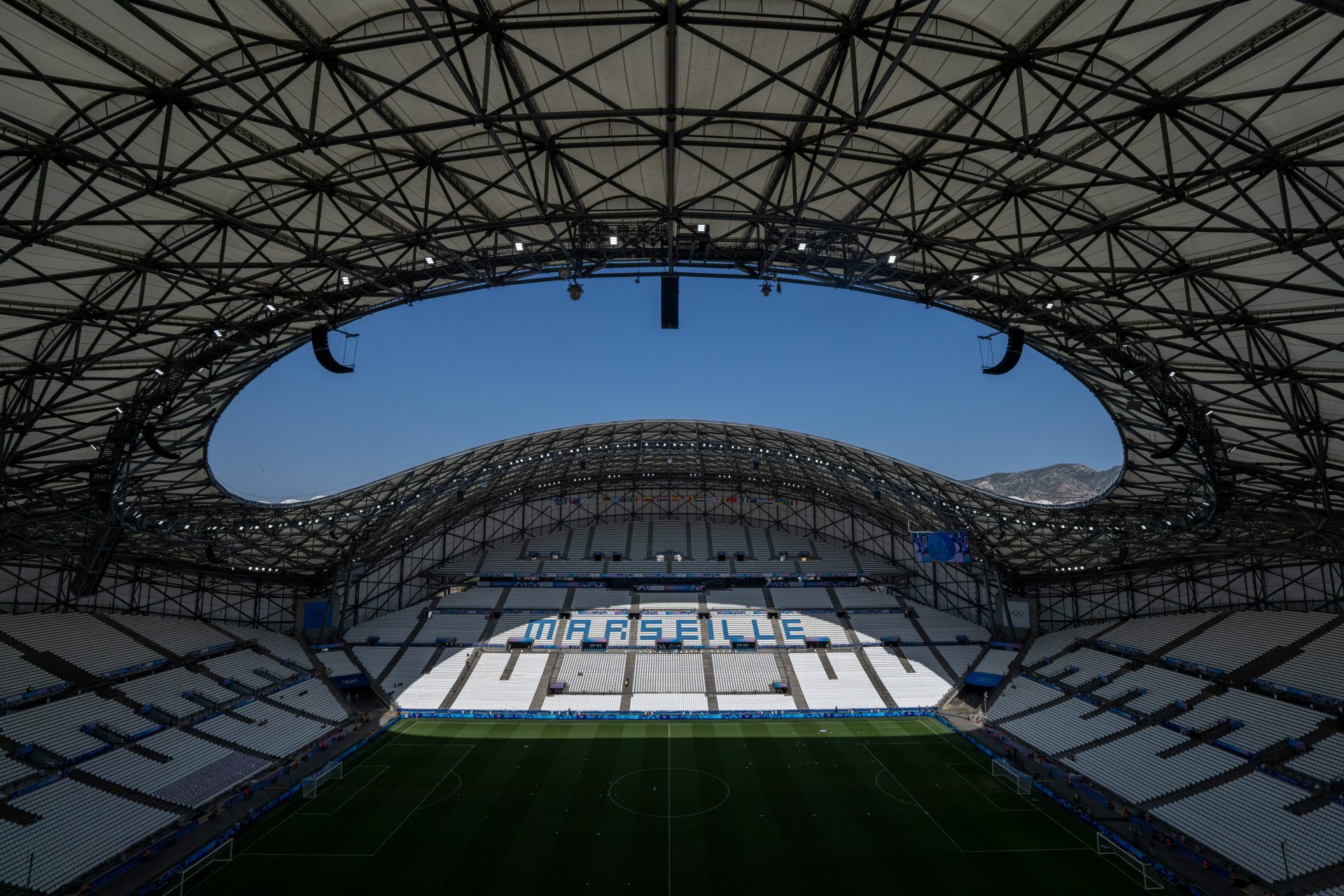 Lo stadio Velodrome a Marsiglia