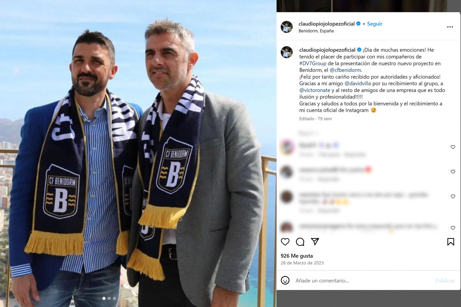 CF Benidorm: ambicioso proyecto junto a David Villa