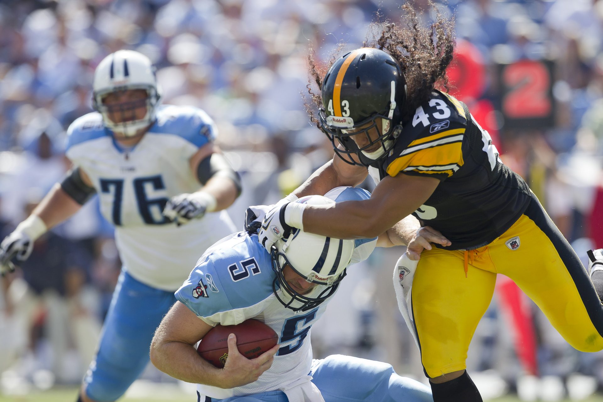 'Jumping the gun’ Troy Polamalu 