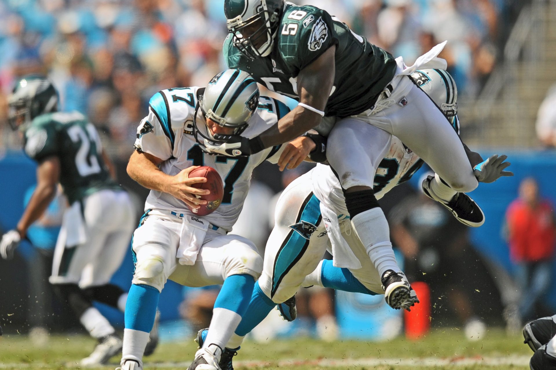 3: Jake Delhomme vs Philadelphia Eagles, 2009