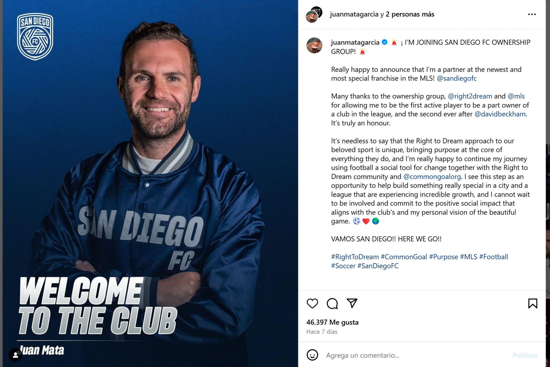 Copropietario del San Diego FC de la MLS