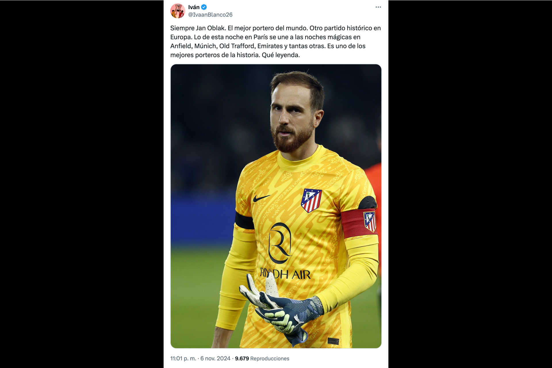 El legado de Oblak