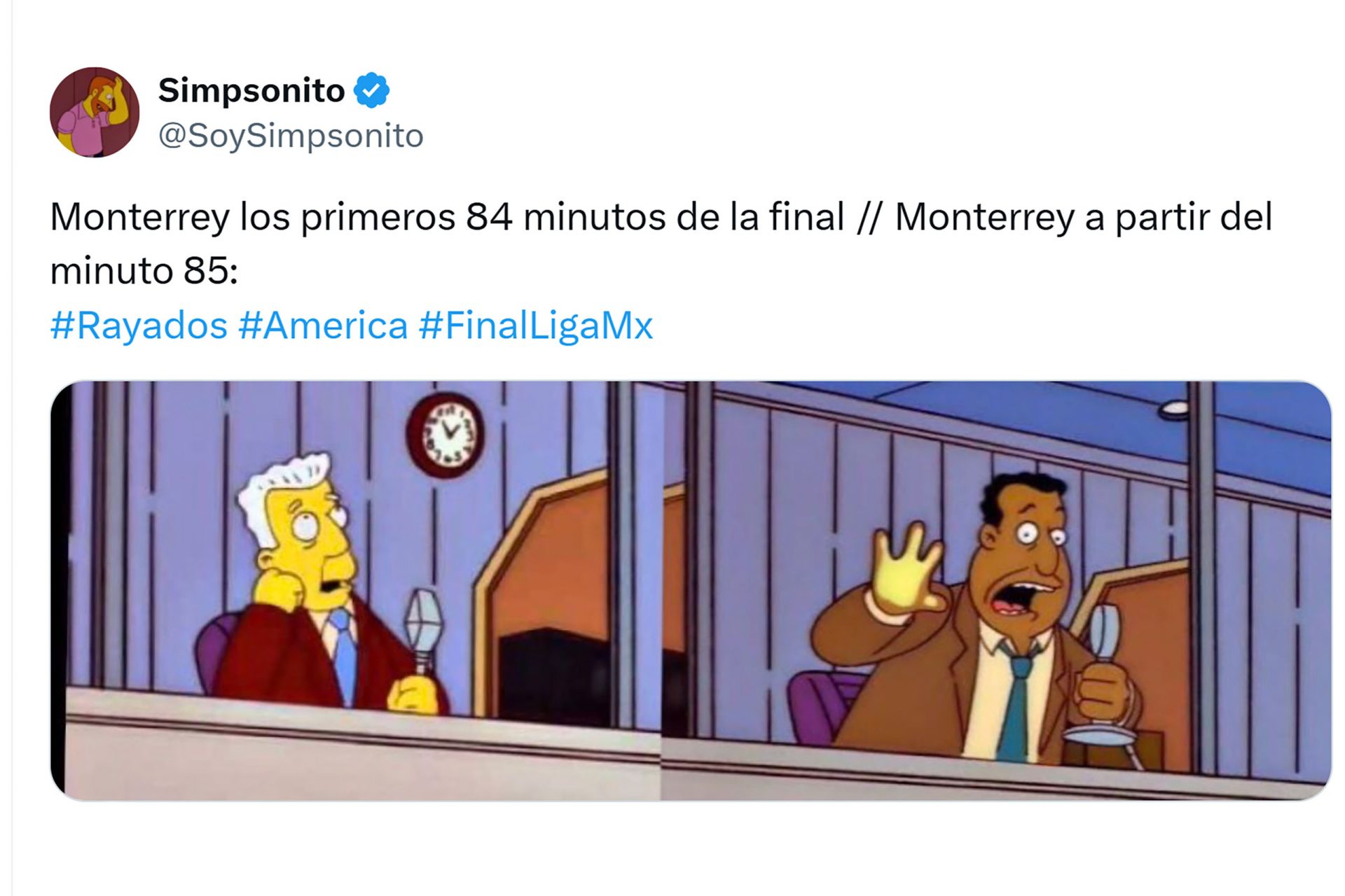 Reacción insuficiente en los últimos minutos