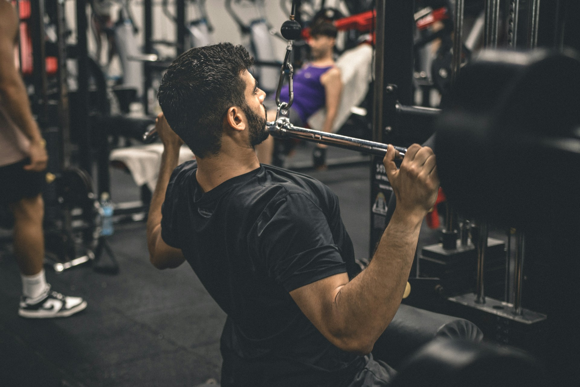 Chest pulldown or high pulley pulldown (lat pulldown) - 3.6%