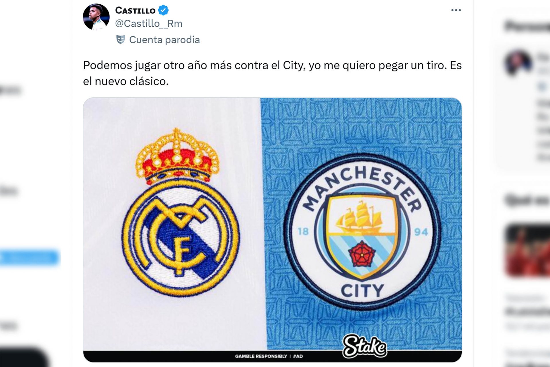 Se pueden ver ahora las caras con el Manchester City