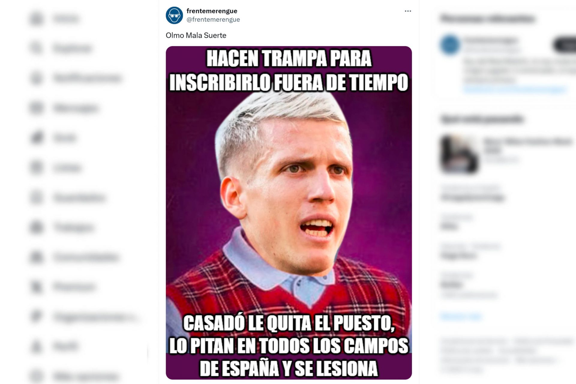 Dani Olmo, otra vez lesionado