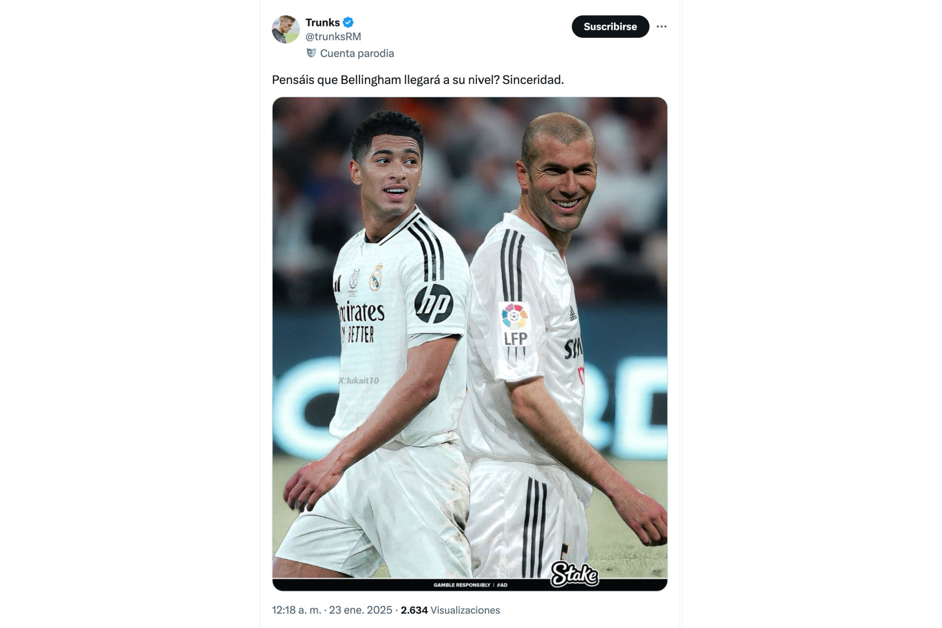 Hat jemand Zidane gesagt?