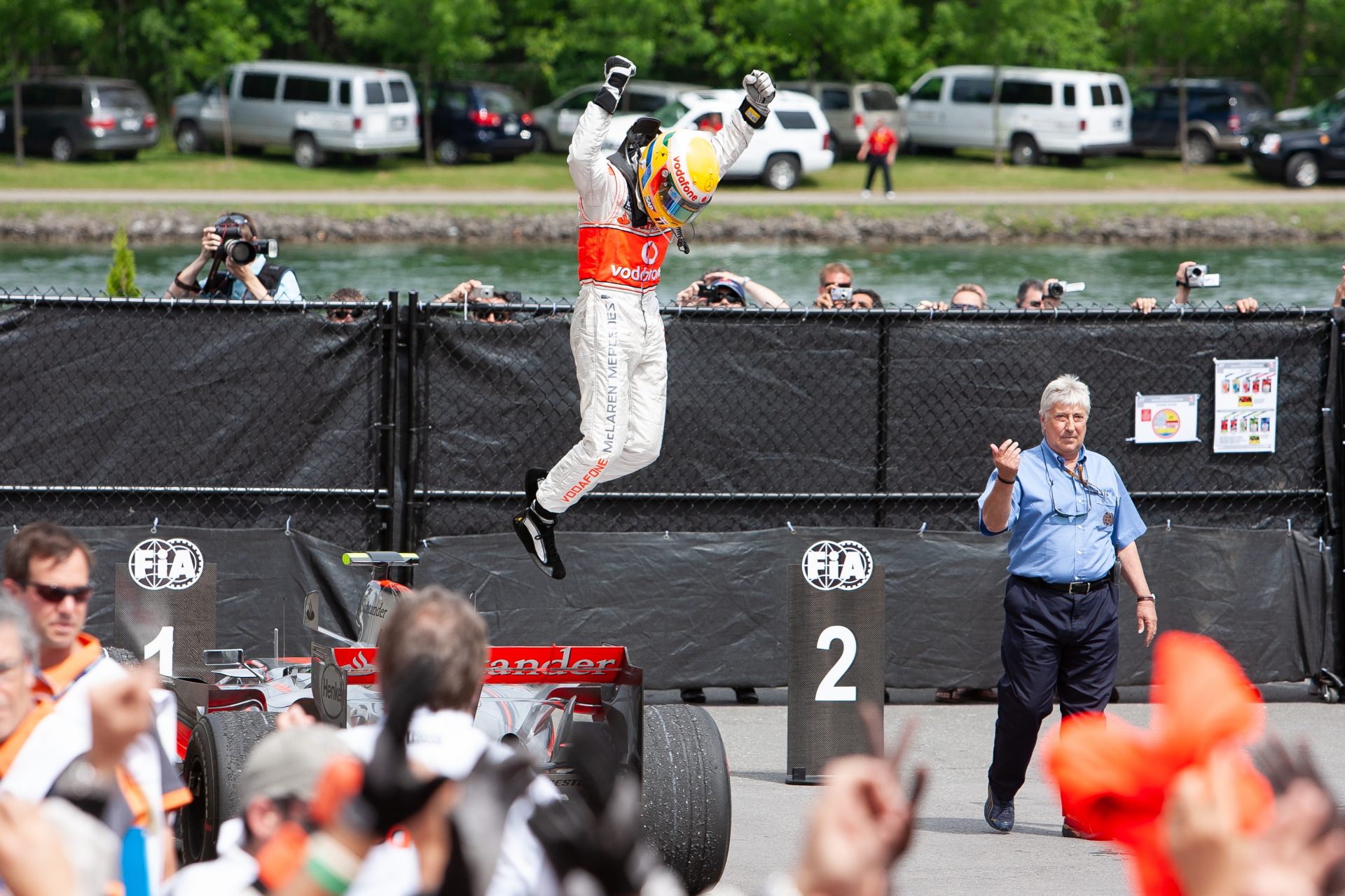 9. Lewis Hamilton's first win amidst chaos in Canada (2007)