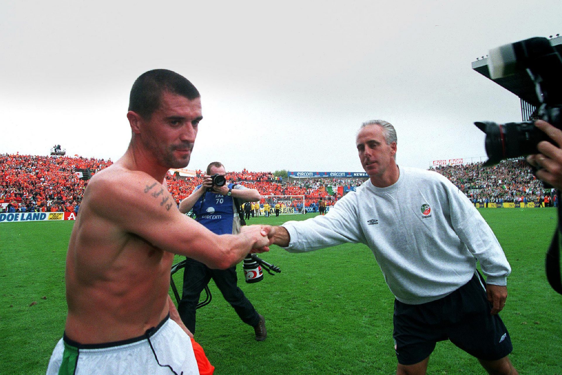 Roy Keane and Mick McCarthy 