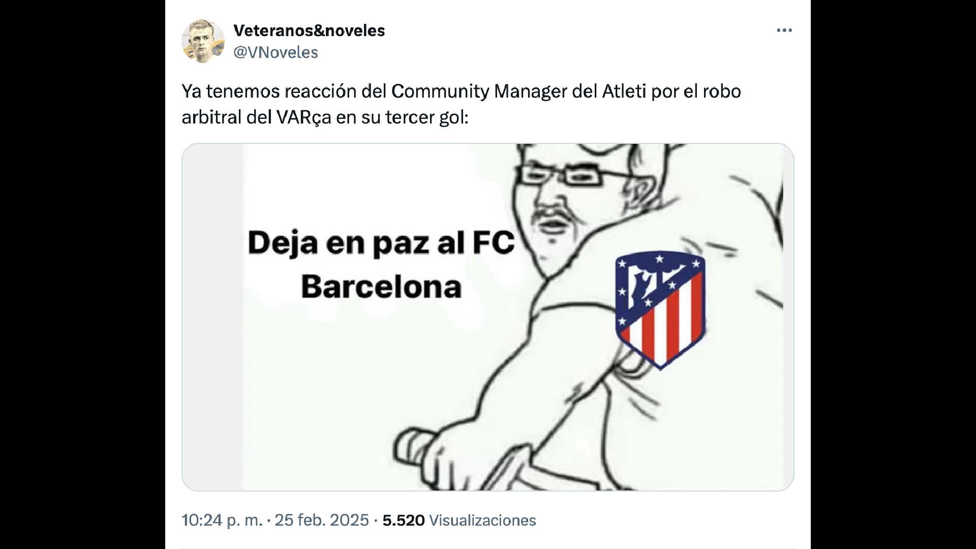 ¿Alguna queja del Atleti?