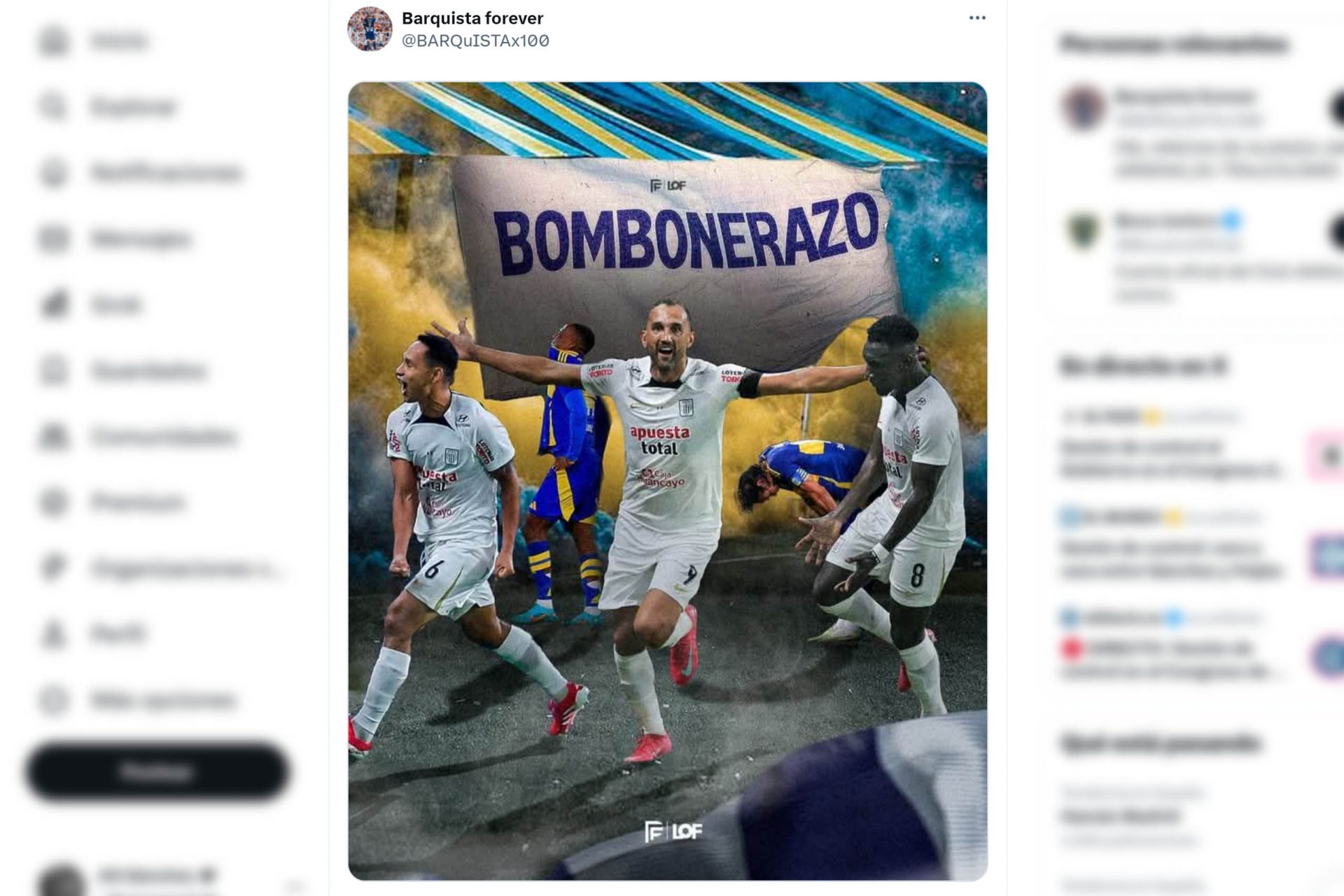 El 'Bombonerazo' de Alianza Lima