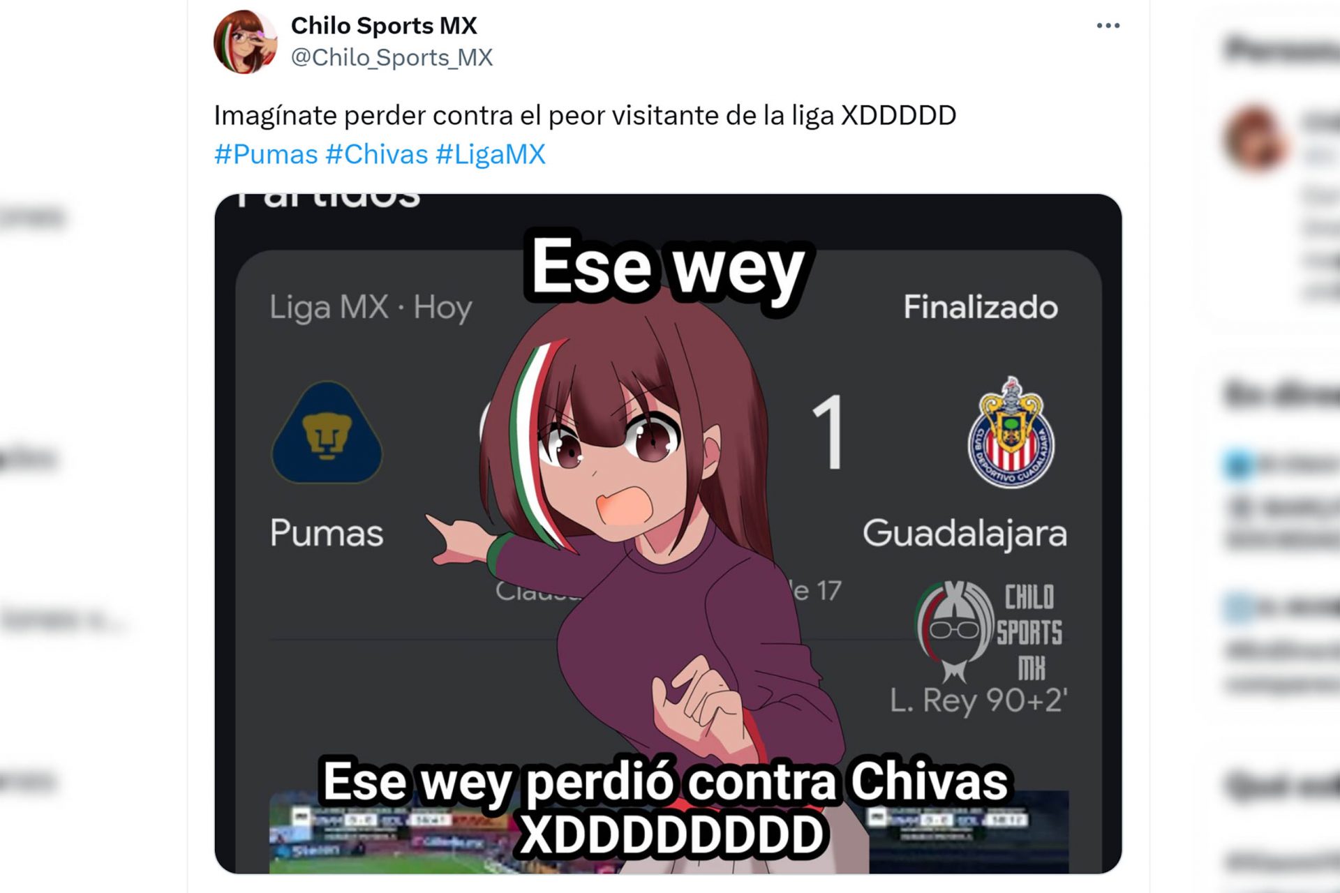 Primera victoria como visitante de Chivas